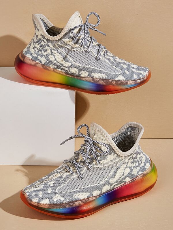 rainbow sole sneakers