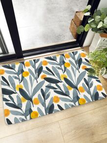 Alfombra de piso con estampado de hoja - Multicolor - Ver 7