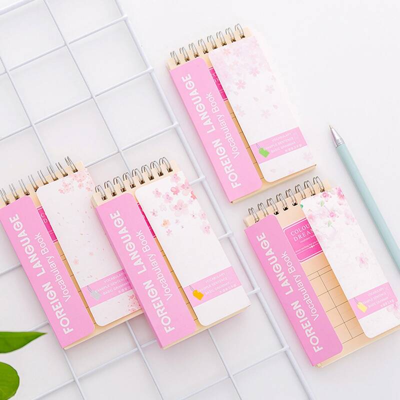 

1pack Random Cherry Blossom Print Vocabulary Wordbook