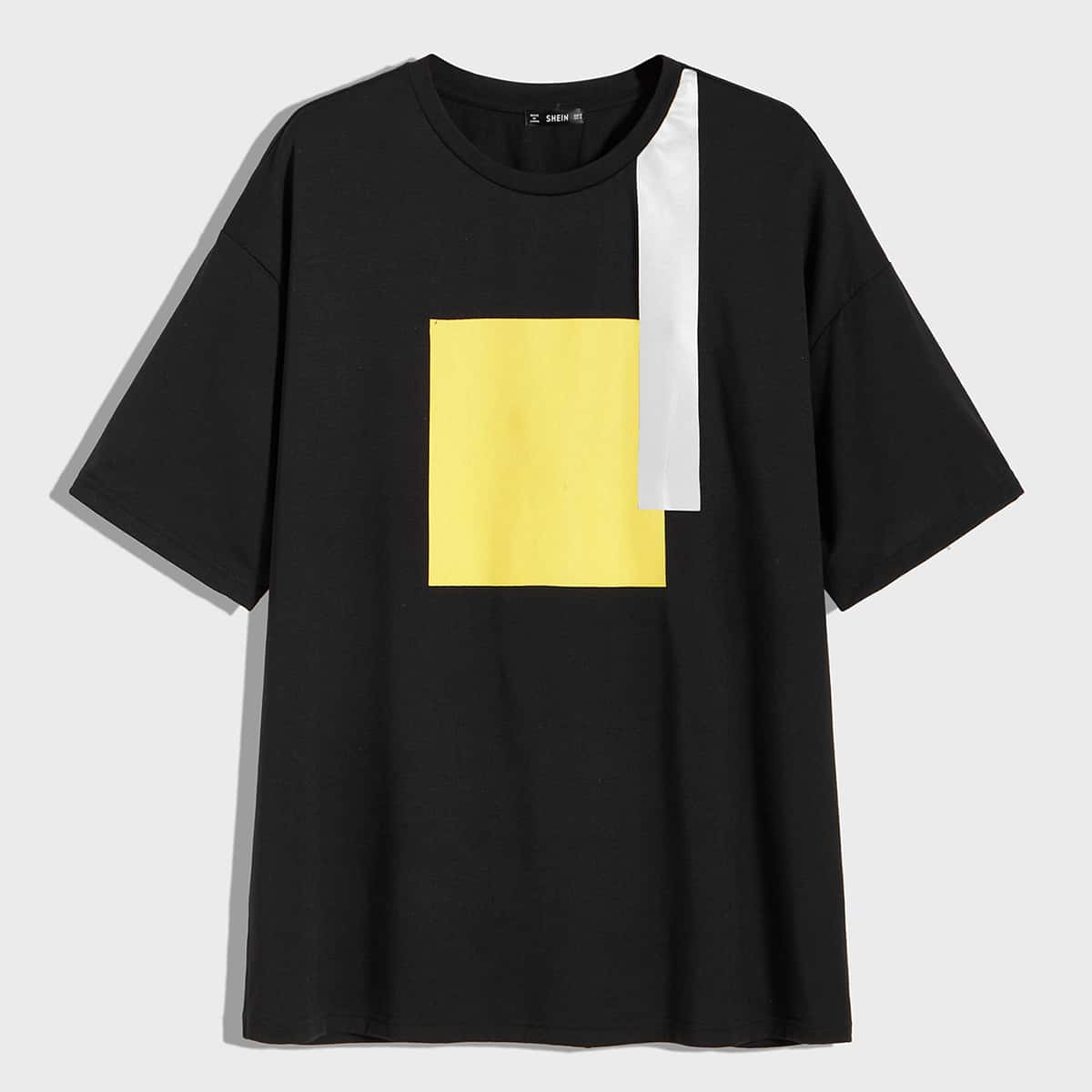 

Guys Color Block Tee, Black