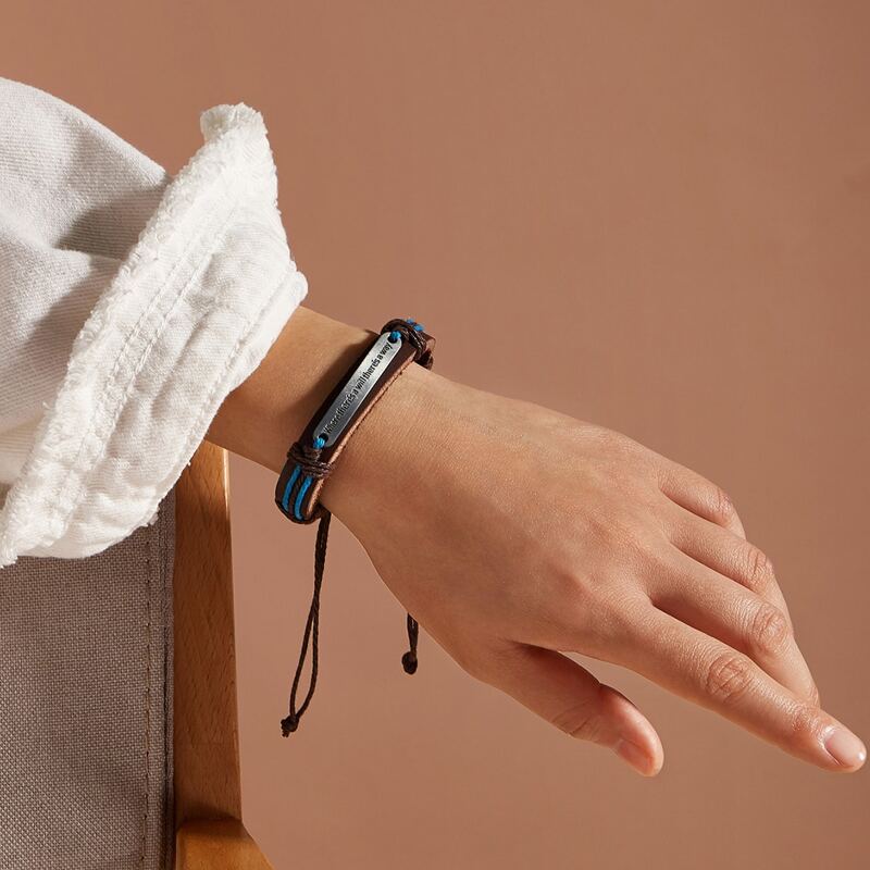 

1pc PU Bracelet, Brown