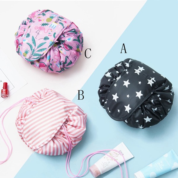 

Striped Pattern Drawstring Storage Bag, Multicolor