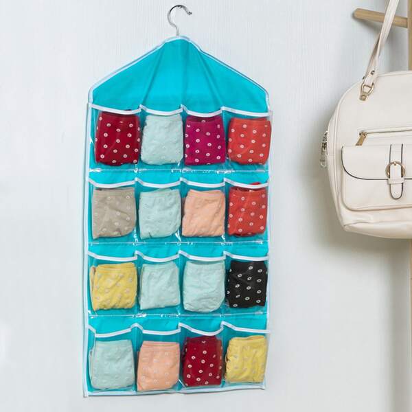 

1pc Multi Grid Hanging Storage Bag, Multicolor