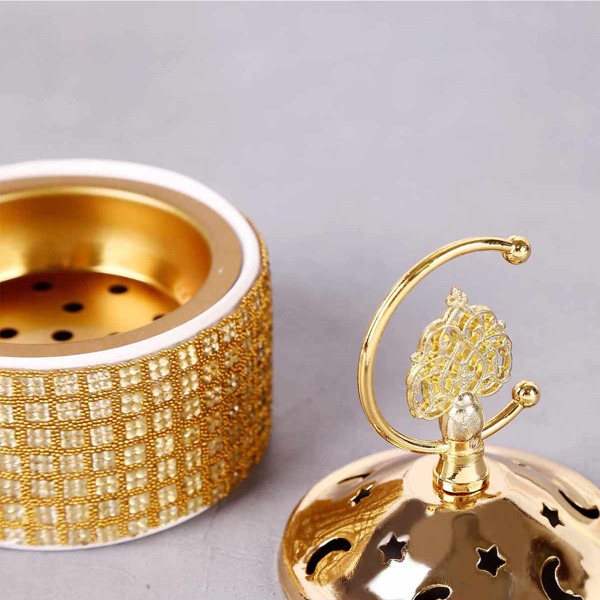 

Moon & Star Hollow Incense Burner, Gold
