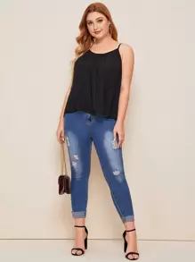 SHEIN LUNE Plus Solid Cami Top
