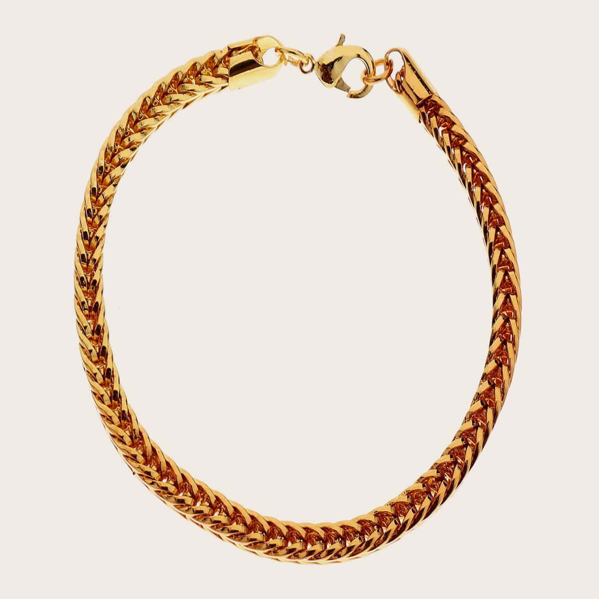 

1pc Guys Metallic Chain Bracelet, Gold