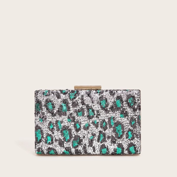 

Sequin Decor Chain Clutch Bag
