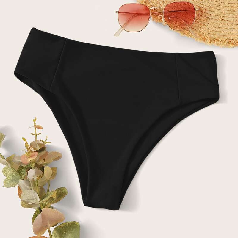 

High Waisted Bikini Panty, Black
