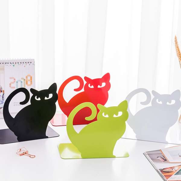 

1pc Random Cat Design Bookend, Multicolor