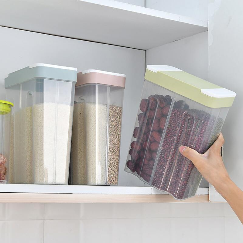 

1pc Clear Food Storage Box, Multicolor