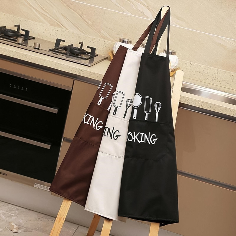 

1pc Cutlery Print Apron, Multicolor