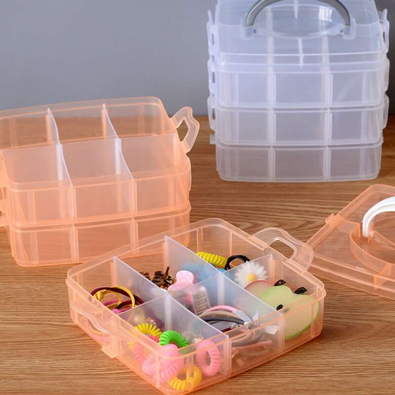 

1pc Portable Multifunction Storage Box, Multicolor