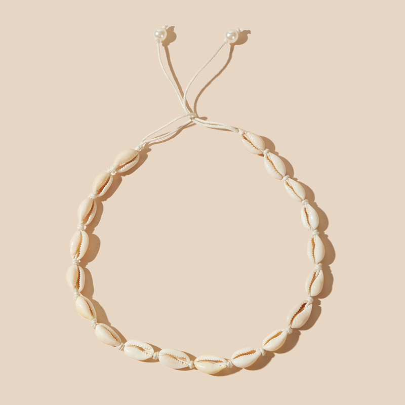 

1pc Shell Charm Choker, White