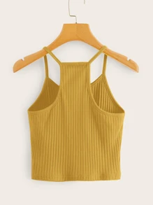 SHEIN EZwear 羅紋針織吊帶上衣