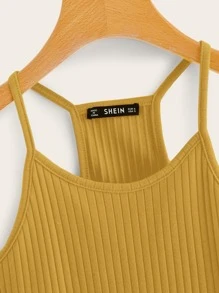 SHEIN EZwear 羅紋針織吊帶上衣