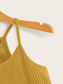 SHEIN EZwear 羅紋針織吊帶上衣