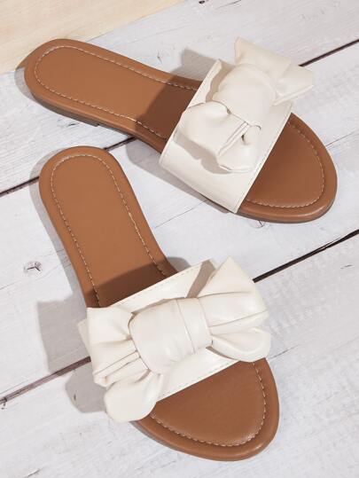 Bow Decor Wide Fit Sliders