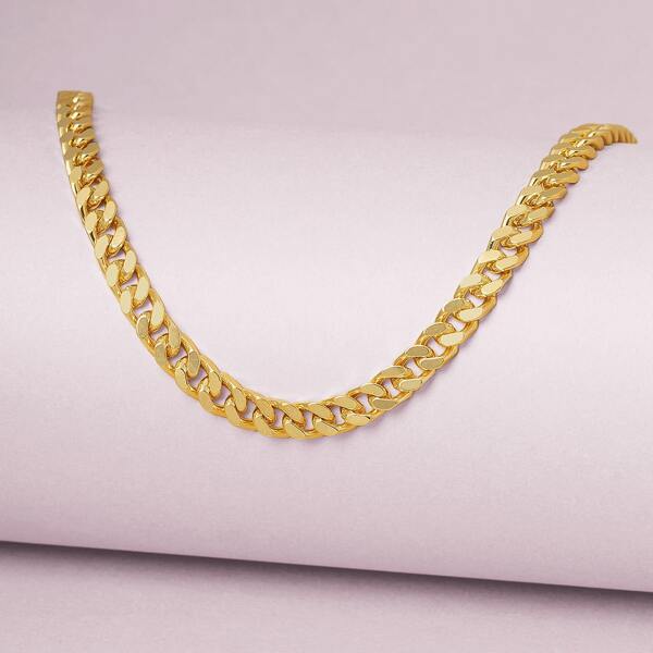 

Single Chunky Chain Link Necklace, Gold