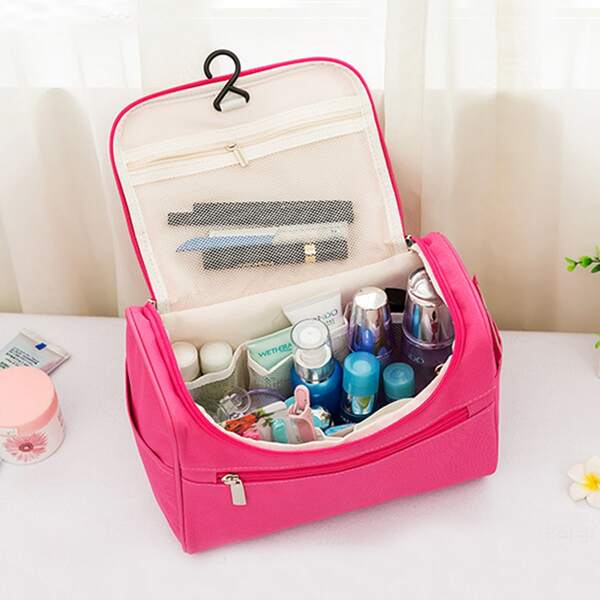 

1pc Plain Cosmetic Storage Bag