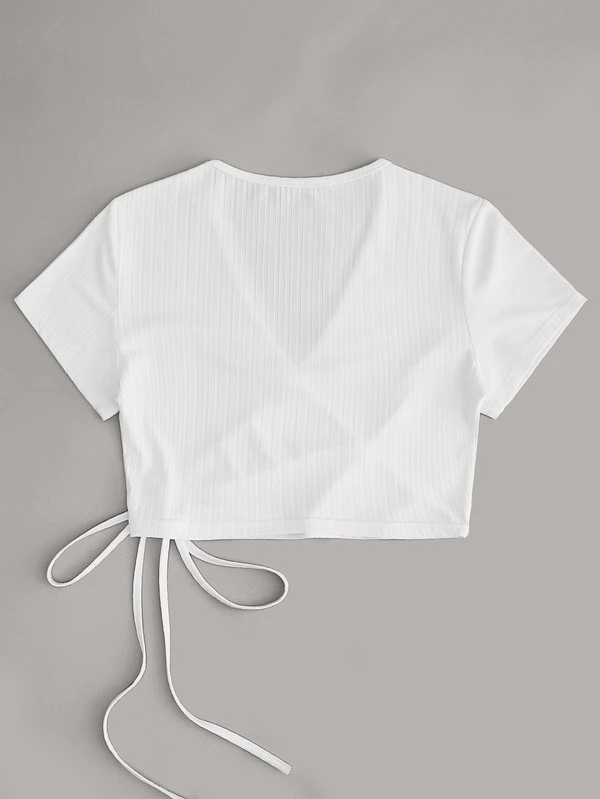 camisa blanca cruzada
