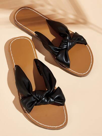 Knot Front Wide Fit Sliders