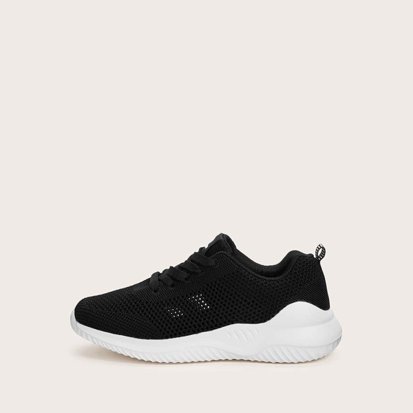 

Lace-up Front Sneakers, Black