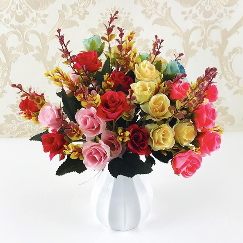 

1bunch Artificial Flower With 12pcs Head, Multicolor