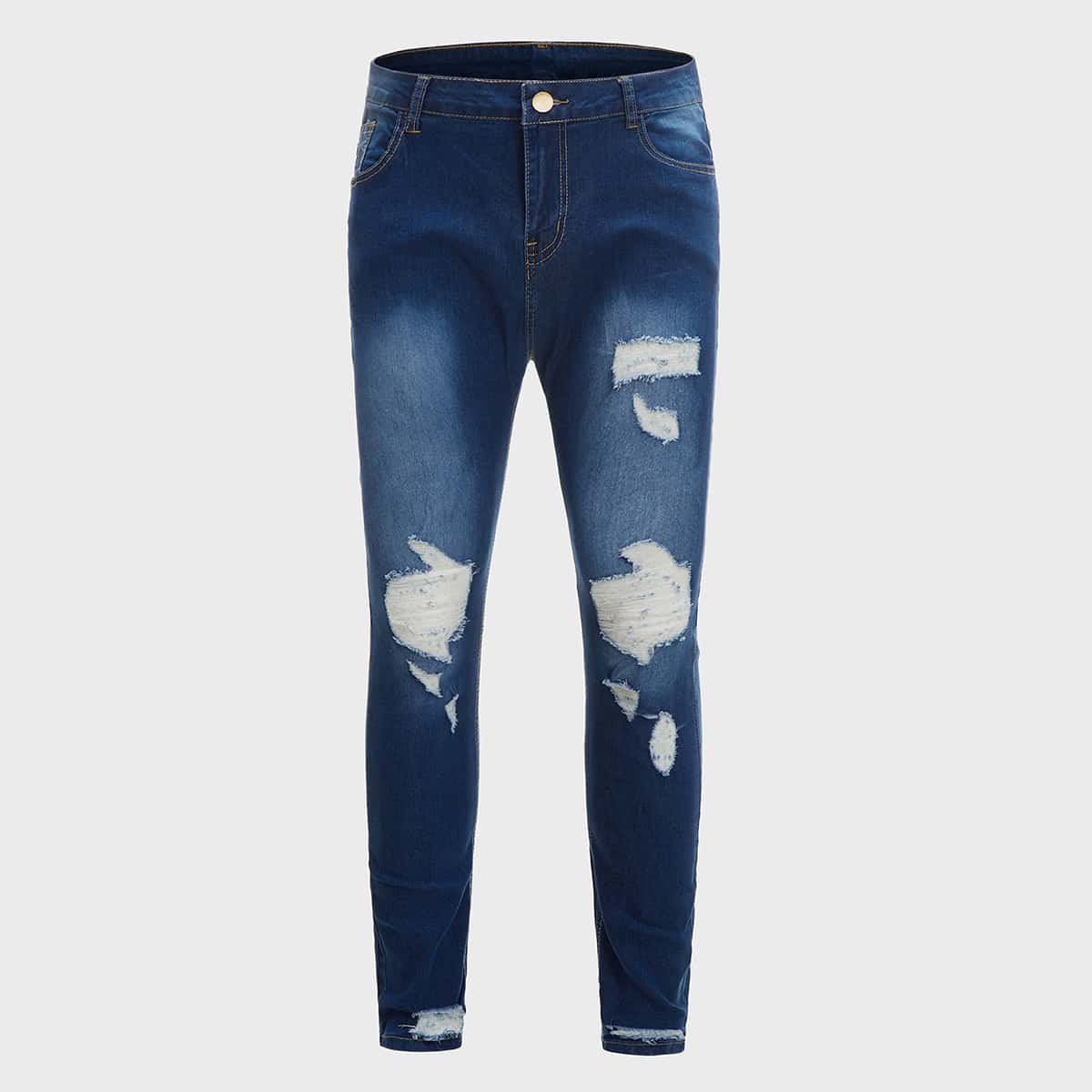 

Guys Ripped Skinny Jeans, Blue