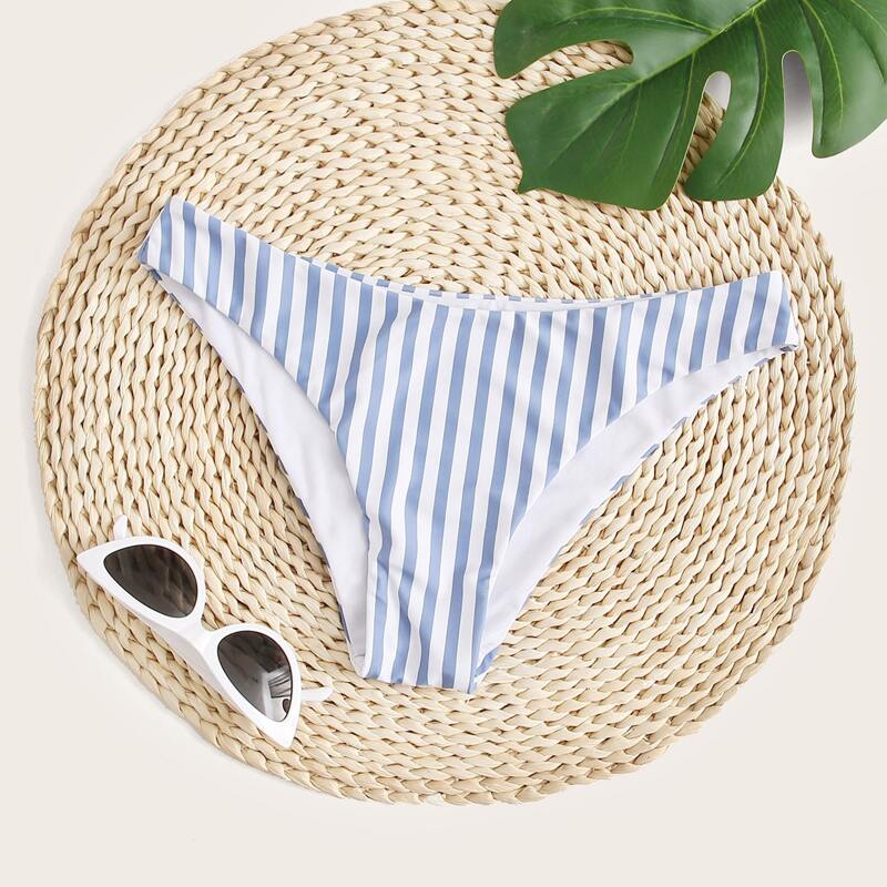 

Striped Bikini Panty, Blue