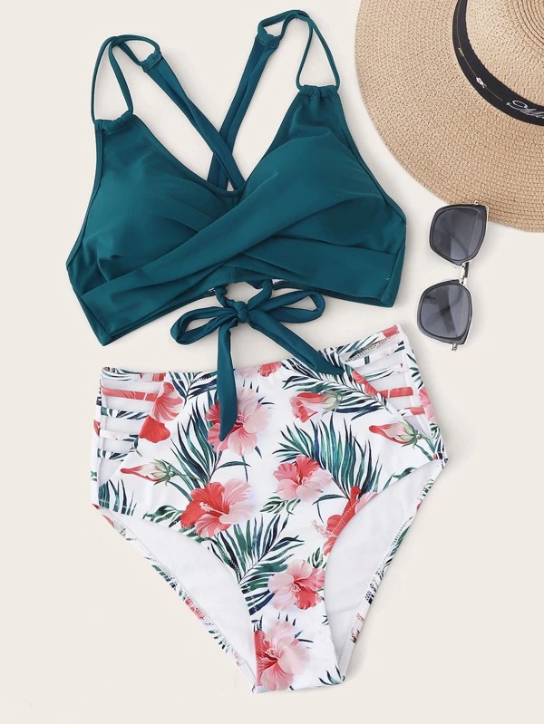 push up high waisted swimsuit