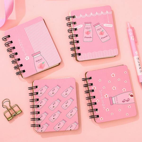 

1pc Random Cute Cover Spiral Notebook