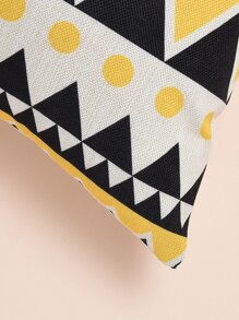 Funda de cojín con patrón geométrico sin relleno - Multicolor - Ver 5
