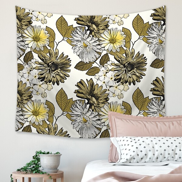 

1pc Flower Print Tapestry