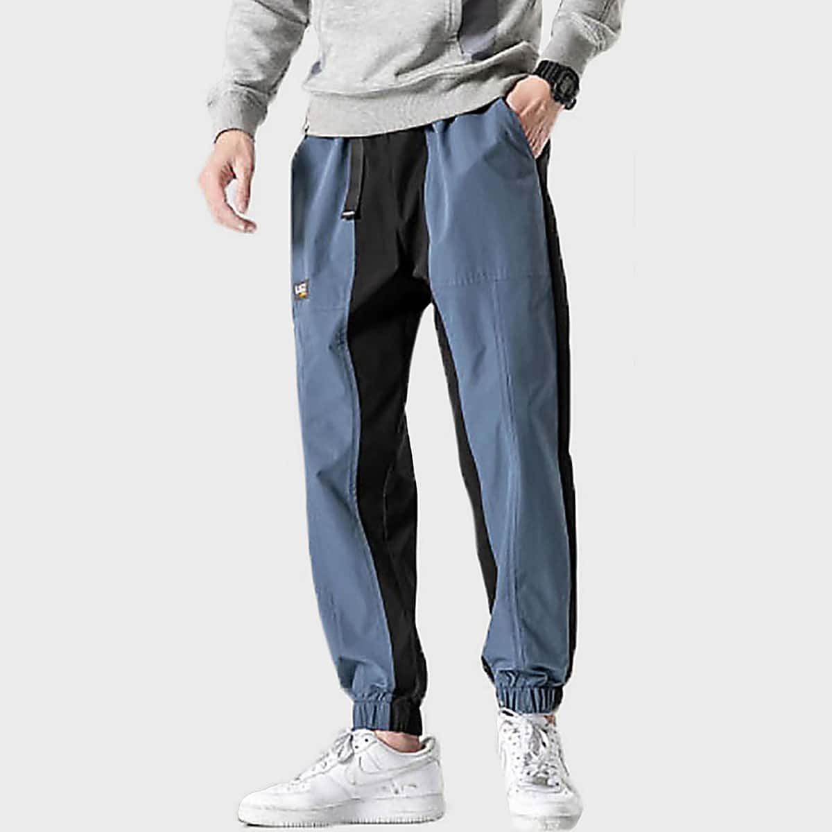 

Guys Pocket Side Contrast Panel Sweatpants, Multicolor