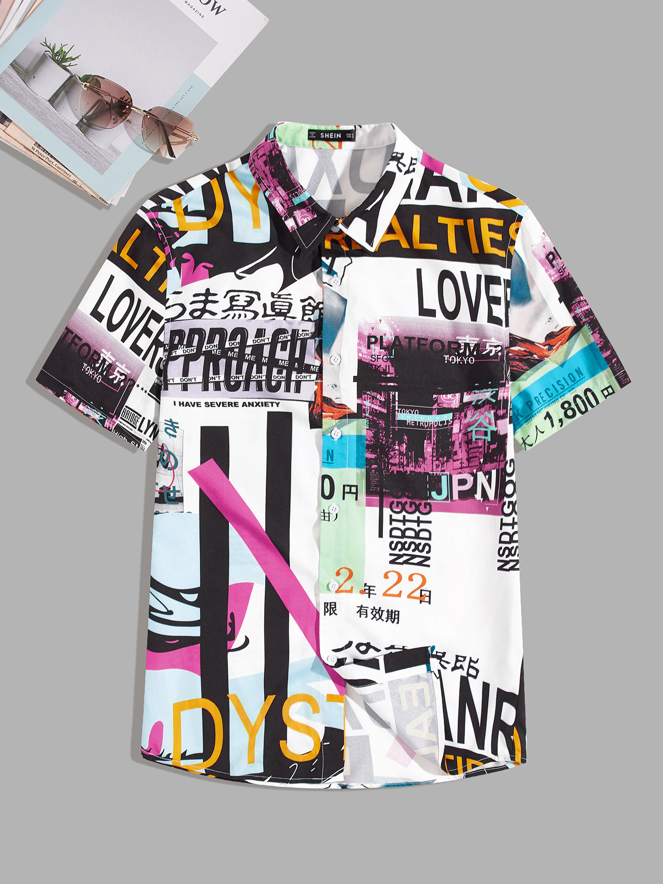 Manfinity Men Graphic Print Shirt SHEIN USA