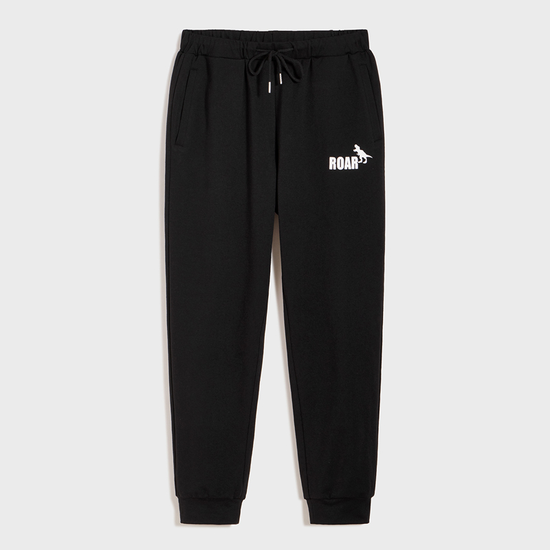 

Guys Drawstring Waist Letter Graphic Sweatpants, Black