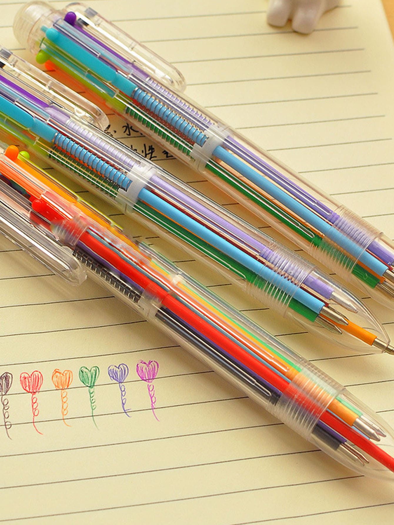 قلم حبر متعدد الالوان قطعة واحدة شي إن