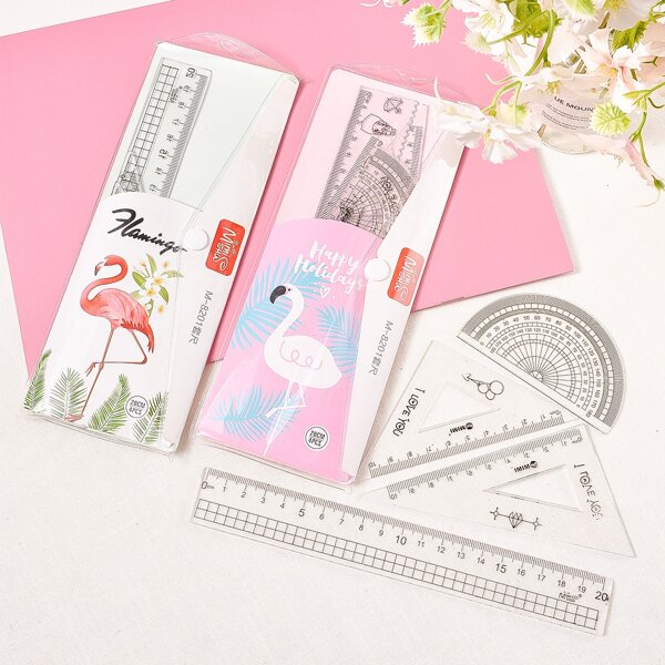 

4pcs Random Color Ruler Set