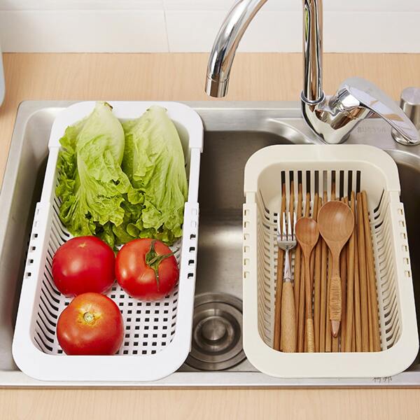 

1pc Multifunction Flexible Drain Basket, Multicolor