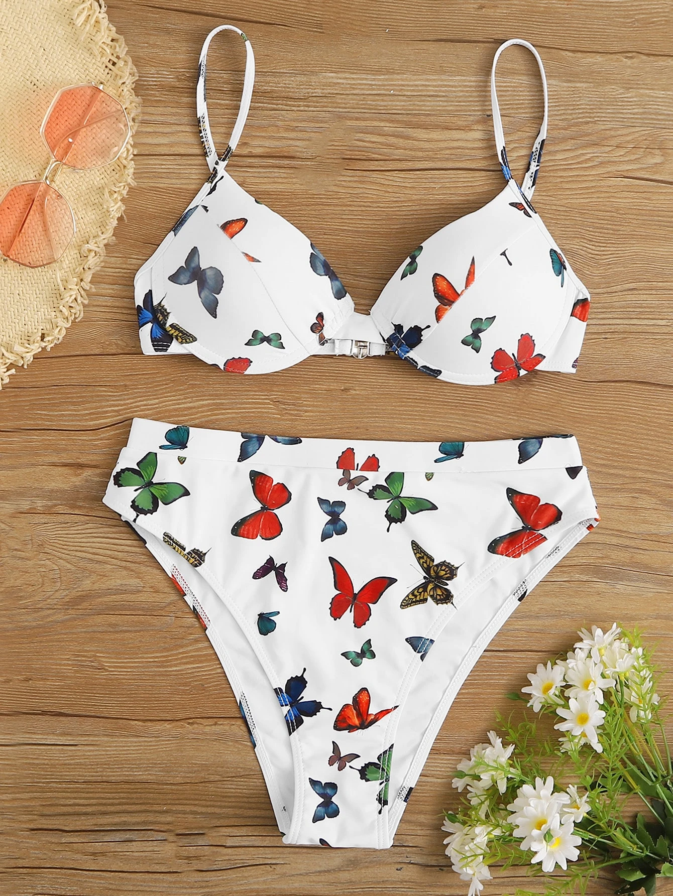 high waisted underwire bikini