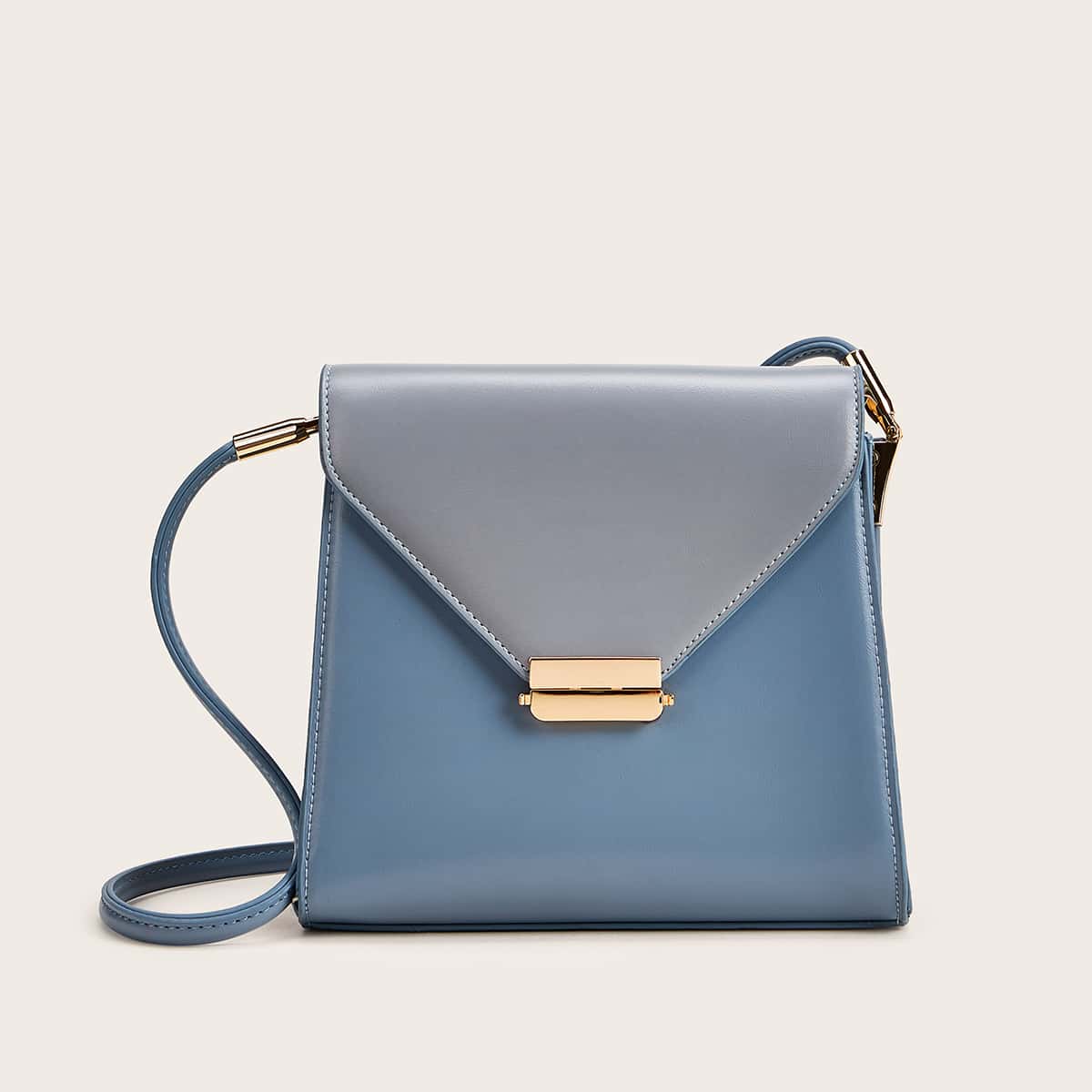 

Minimalist Flap Crossbody Bag, Blue