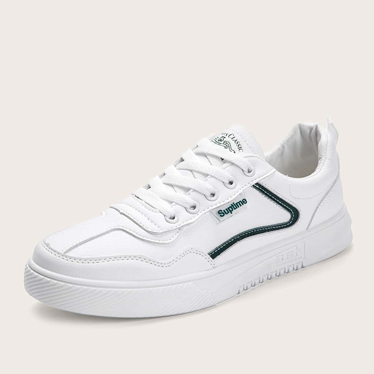 

Guys Lace-up Front Wide Fit Sneakers, White