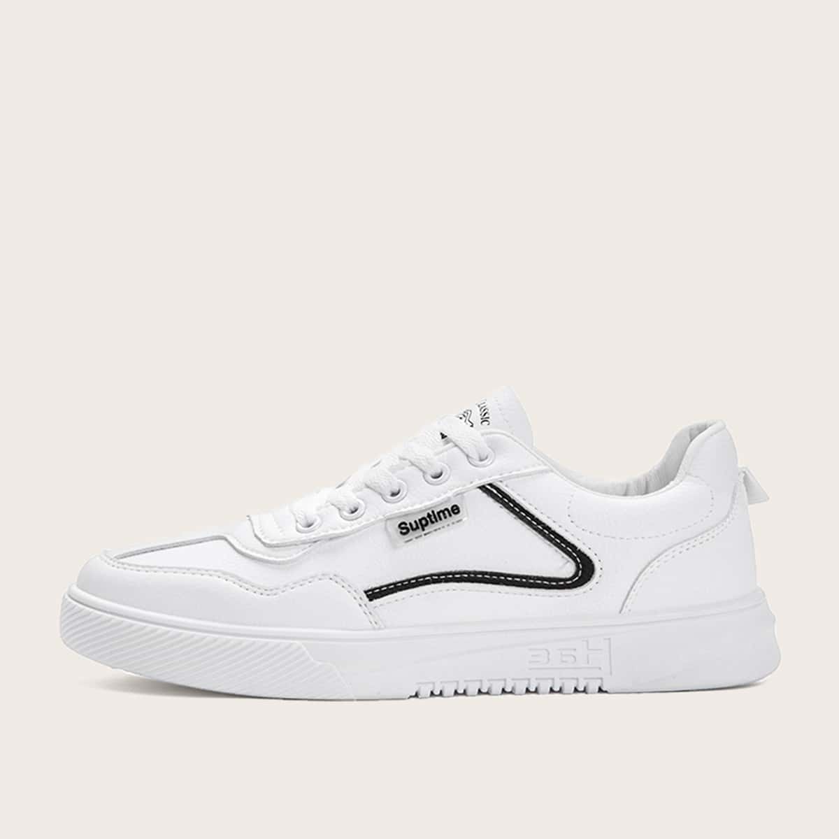 

Guys Lace-up Front Wide Fit Sneakers, White