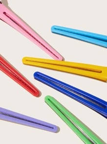 12pcs Random Color Salon Hair Clip - Multicolor - View 3