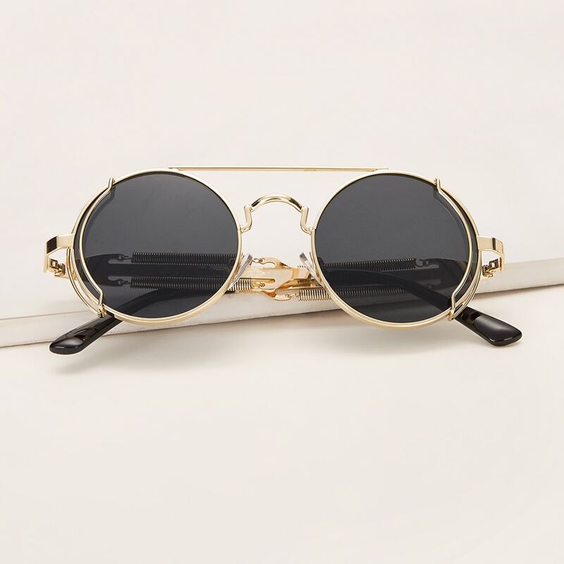 

Top Bar Metal Frame Sunglasses With Case