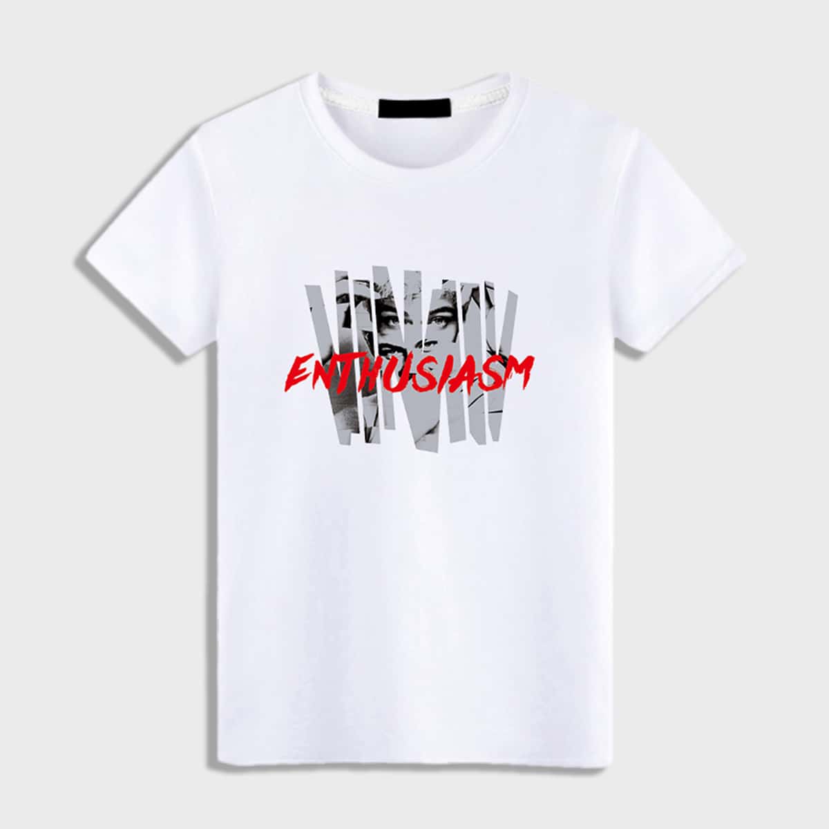 

Guys Figure & Letter Graphic Tee, White