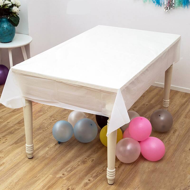 

1pc Solid Disposable Tablecloth, Multicolor