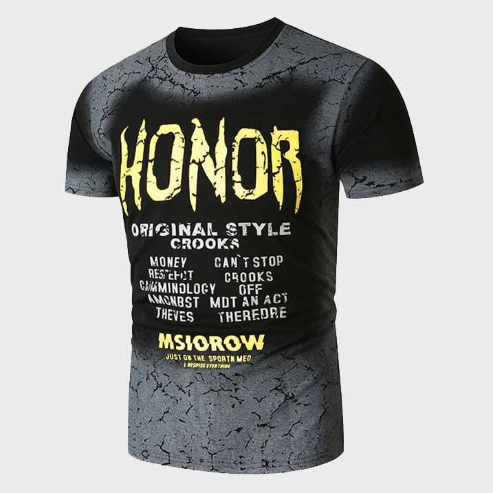 

Guys Letter Graphic Tee, Black