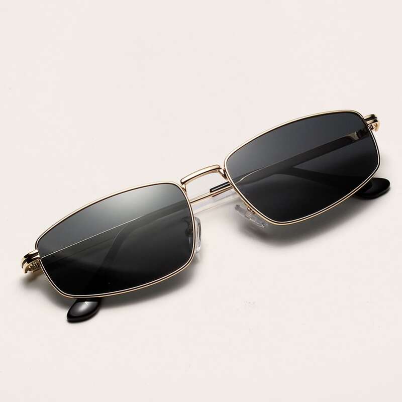 

Metal Frame Sunglasses, Black