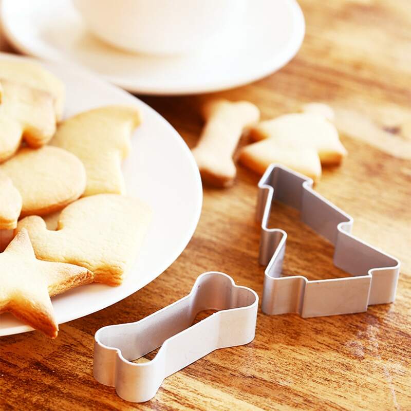 

1 Set Stainless Steel Cookie Cutter, Silver